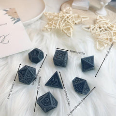 7pcs Acrylic Dice Table Games Role Playing & Family Party Favors