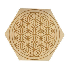 Hexagon Wooden Pendulum Board for Divination & Home Decor