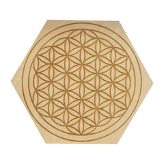 Hexagon Wooden Pendulum Board for Divination & Home Decor