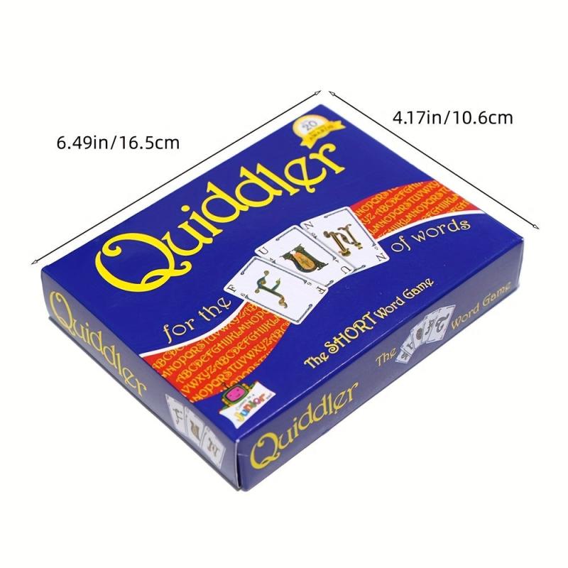 Quiddler Card Game - Family Game Nights Fun - Make Short Words to Win