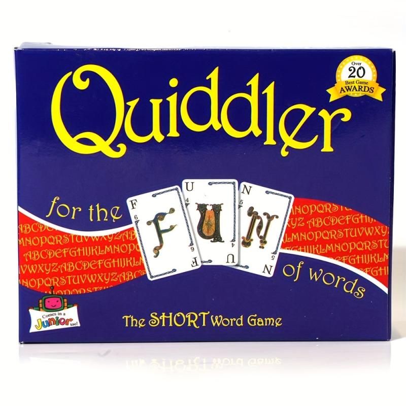 Quiddler Card Game - Family Game Nights Fun - Make Short Words to Win