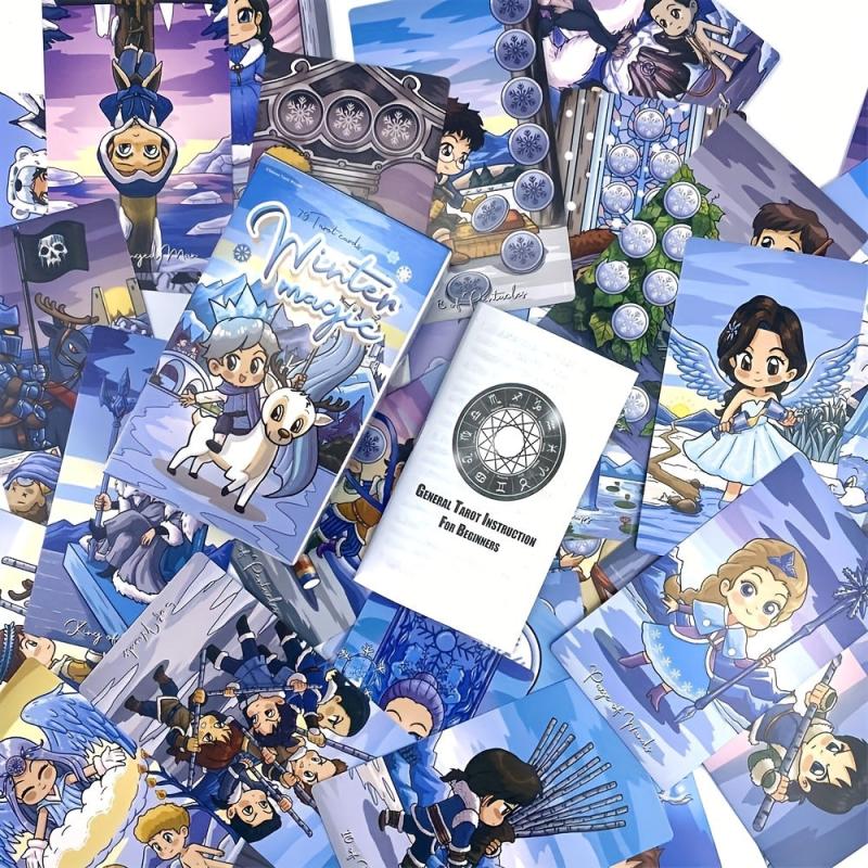 Winter Tarot Cards English Casual Party Board Games