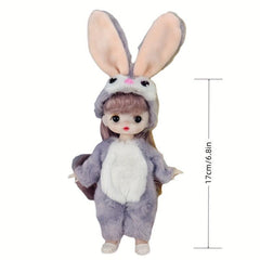 6 Inch Baby Dolls For Girls Long Hair Silicone Vinyl Full Body
