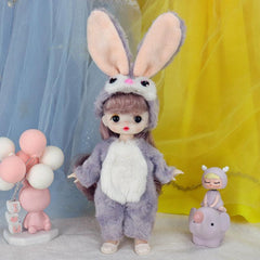 6 Inch Baby Dolls For Girls Long Hair Silicone Vinyl Full Body