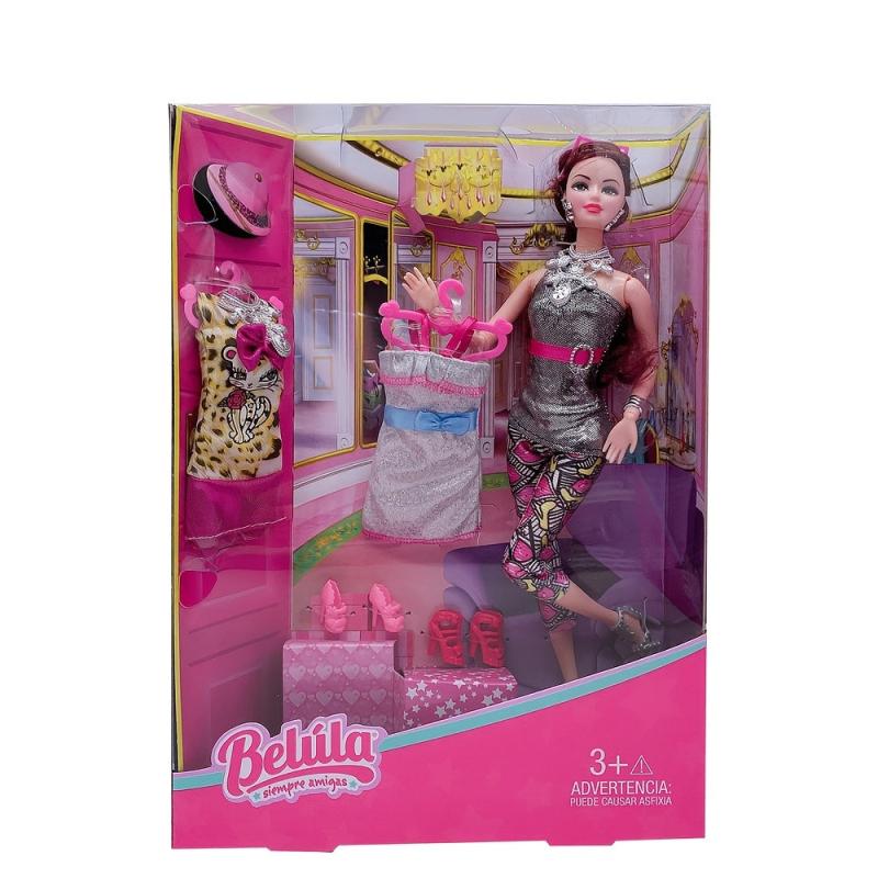 11.5-inch Princess Doll Box with Clothes and Dresses for Children Party