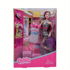 11.5-inch Princess Doll Box with Clothes and Dresses for Children Party