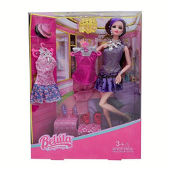 11.5-inch Princess Doll Box with Clothes and Dresses for Children Party