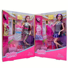 11.5-inch Princess Doll Box with Clothes and Dresses for Children Party