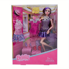 11.5-inch Princess Doll Box with Clothes and Dresses for Children Party