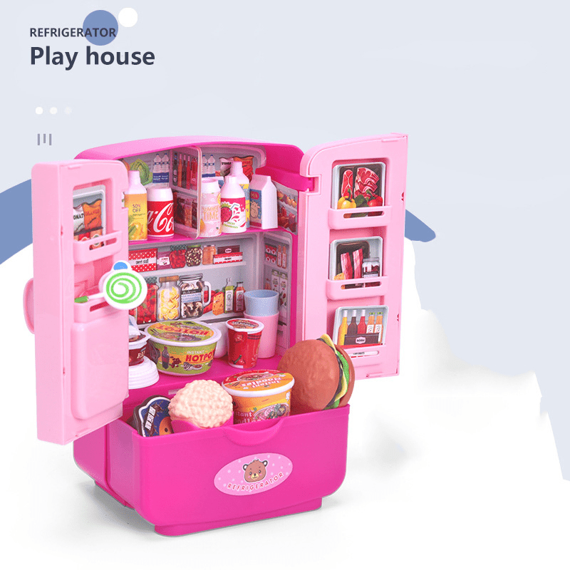 Mini Refrigerator Toy for Pretend Play
