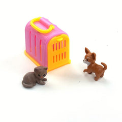 9 Pack Mini Doll Accessories Pet Dog House Cattery Play House Doll House