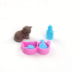 9 Pack Mini Doll Accessories Pet Dog House Cattery Play House Doll House