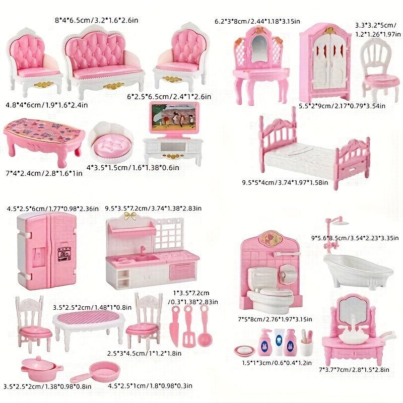 12-Piece Home Furniture Set for Dollhouse