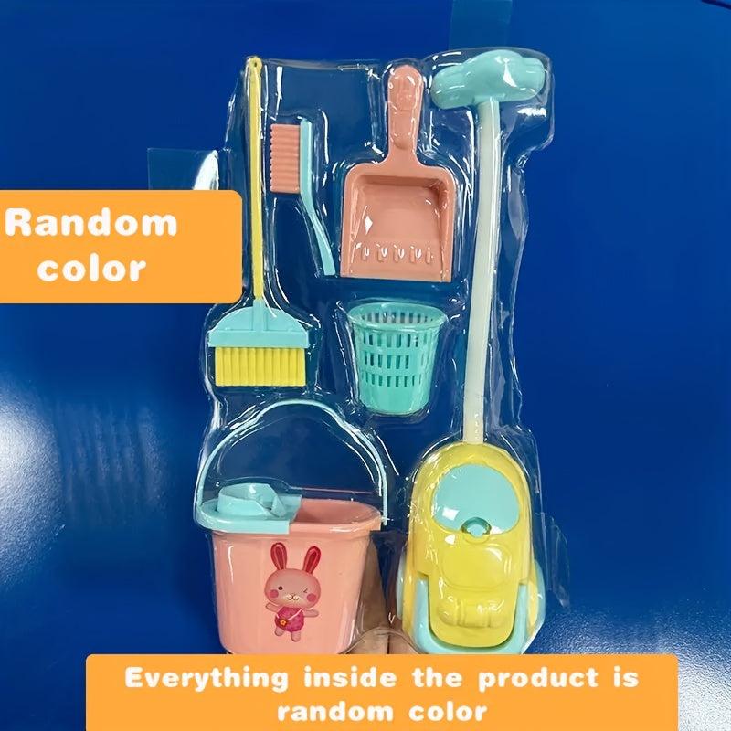 Mini Doll House Cleaning Set - Educational Puzzle for Kids
