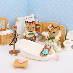 1:12 Mini Forest House Furniture - Brown Bear & Squirrel Doll Simulation Set