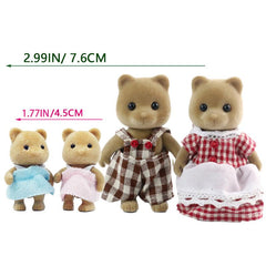 1:12 Mini Forest House Furniture - Brown Bear & Squirrel Doll Simulation Set