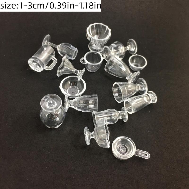 17pcs DIY Dollhouse Mini Cup Home Scene Ice Cream Sundaes