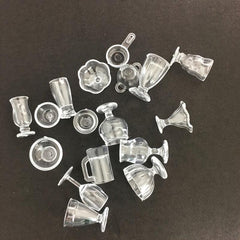 17pcs DIY Dollhouse Mini Cup Home Scene Ice Cream Sundaes