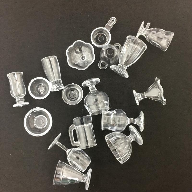 17pcs DIY Dollhouse Mini Cup Home Scene Ice Cream Sundaes