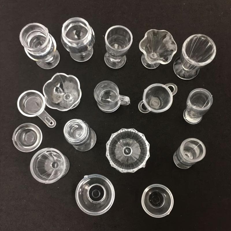 17pcs DIY Dollhouse Mini Cup Home Scene Ice Cream Sundaes