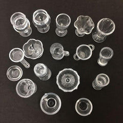 17pcs DIY Dollhouse Mini Cup Home Scene Ice Cream Sundaes