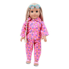 Long Sleeve Shirt And Pants Set For 18in Girl Dolls