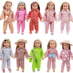 Long Sleeve Shirt And Pants Set For 18in Girl Dolls