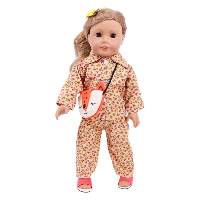 Long Sleeve Shirt And Pants Set For 18in Girl Dolls