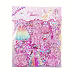 Dress Up Sticker Books Set 3D Stickers Puffy Stickers for Kids Random Pattern