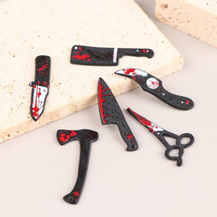 1/12 Dollhouse Horror Scissors Ax Halloween Decor Spoof Props Ornament Model