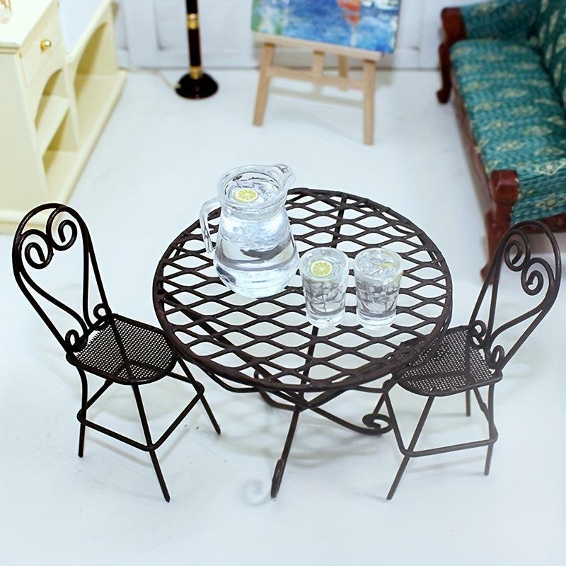 Dollhouse Lemon Juice Jug Cup Set Dollhouse Furniture