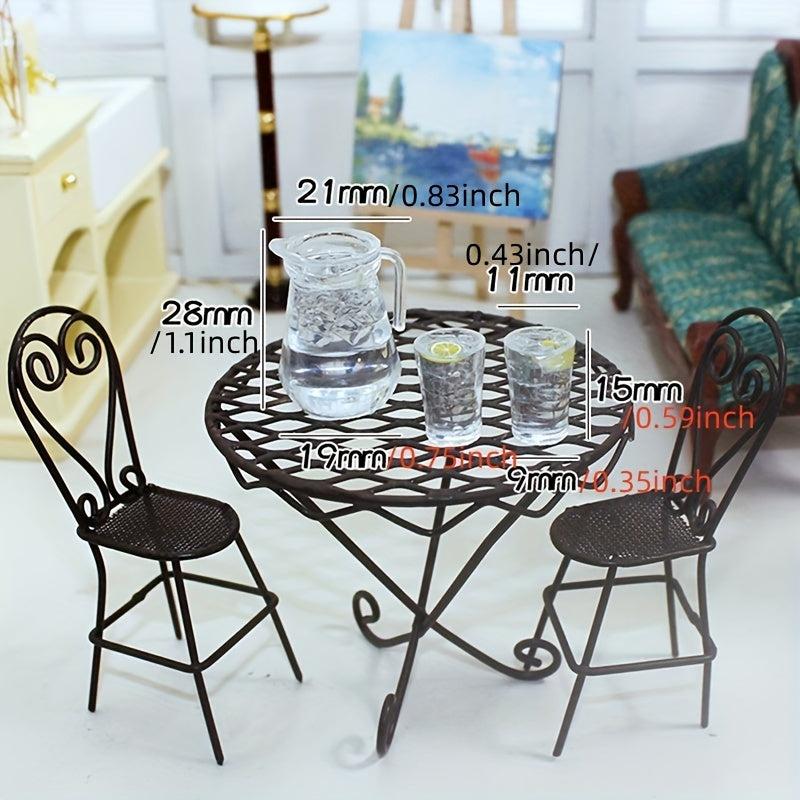 Dollhouse Lemon Juice Jug Cup Set Dollhouse Furniture