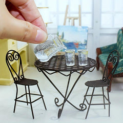 Dollhouse Lemon Juice Jug Cup Set Dollhouse Furniture