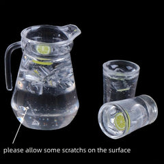 Dollhouse Lemon Juice Jug Cup Set Dollhouse Furniture