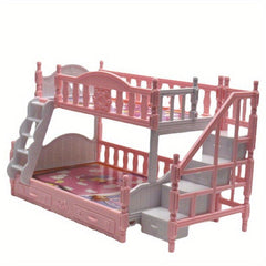 Doll Toy Accessories Double Princess Bed