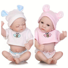 Adorable Reborn Doll Twins Lifelike Washable Doll Gift