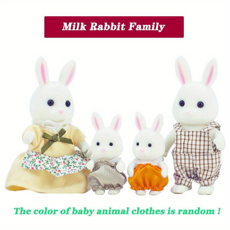 Kids Animal Family Dollhouse Furniture Set