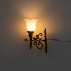 4pcs Dollhouse Mini Wall Lights for Elegant Decor