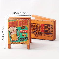 Mini Retro Cafe Signboard Wooden Chalkboard 1:12 Dollhouse Halloween Decor