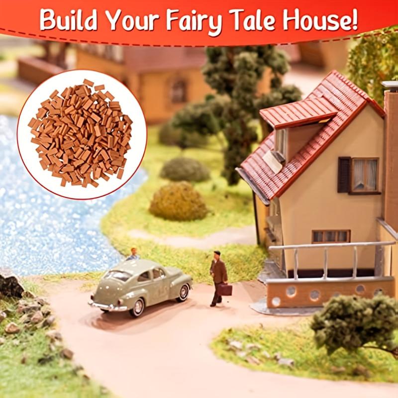 100pcs Mini Model Brick Block Dollhouse Toy Accessories
