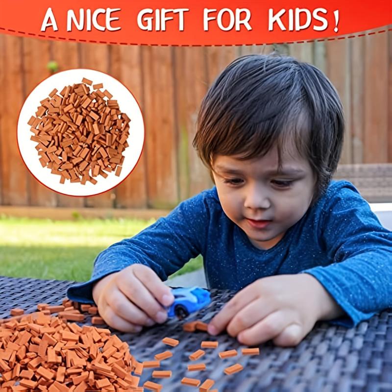 100pcs Mini Model Brick Block Dollhouse Toy Accessories