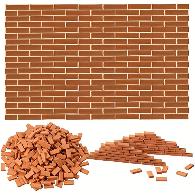 100pcs Mini Model Brick Block Dollhouse Toy Accessories