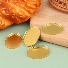 Dollhouse Mini Metal Small Tray Micro Food Play 1 12 Scene Toy Model