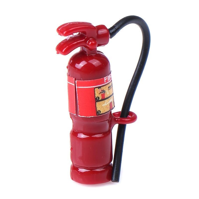 Mini Resin Fire Extinguisher Ornament for 1:12 Dollhouse
