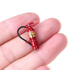 Mini Resin Fire Extinguisher Ornament for 1:12 Dollhouse