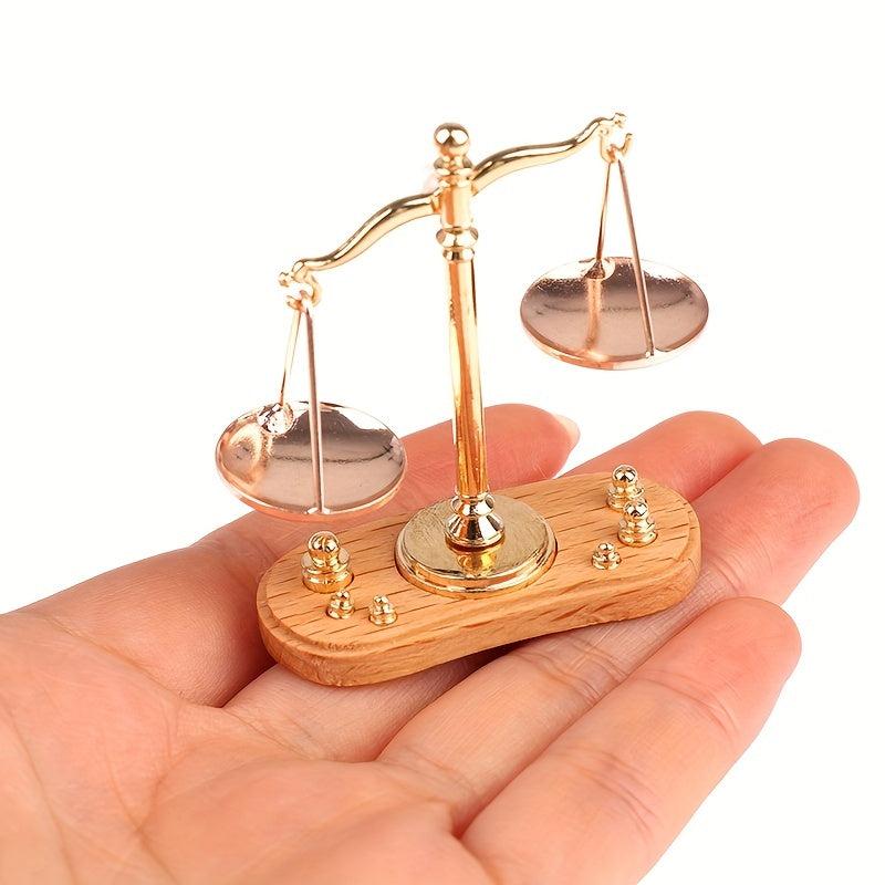 1:12 Dollhouse Mini Balance Scale Model Toy For Decoration