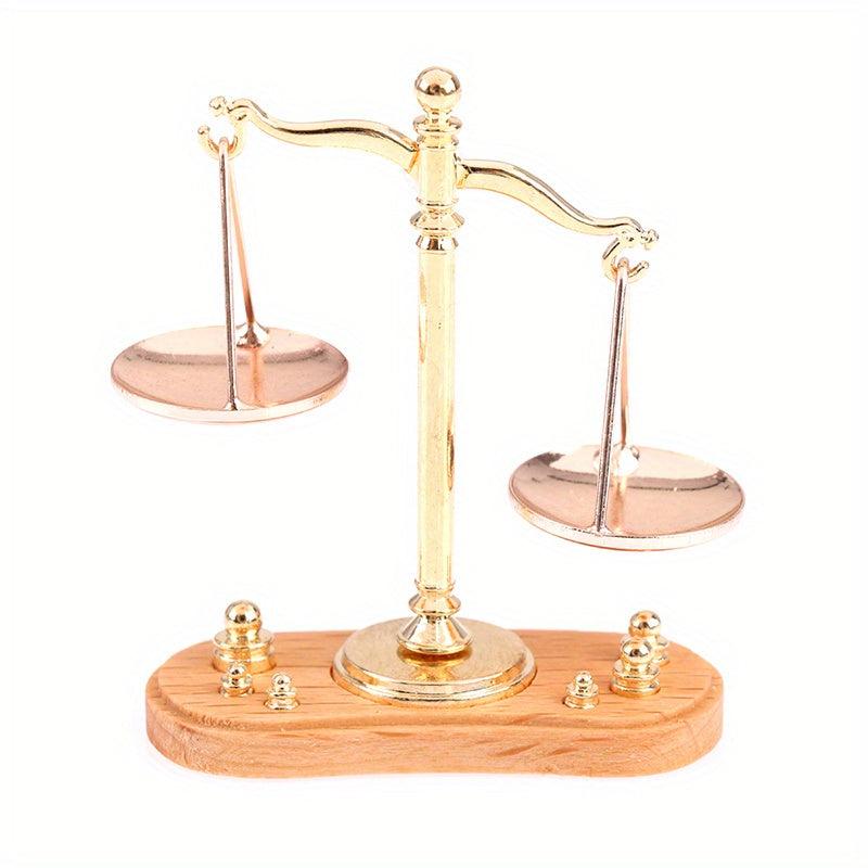 1:12 Dollhouse Mini Balance Scale Model Toy For Decoration