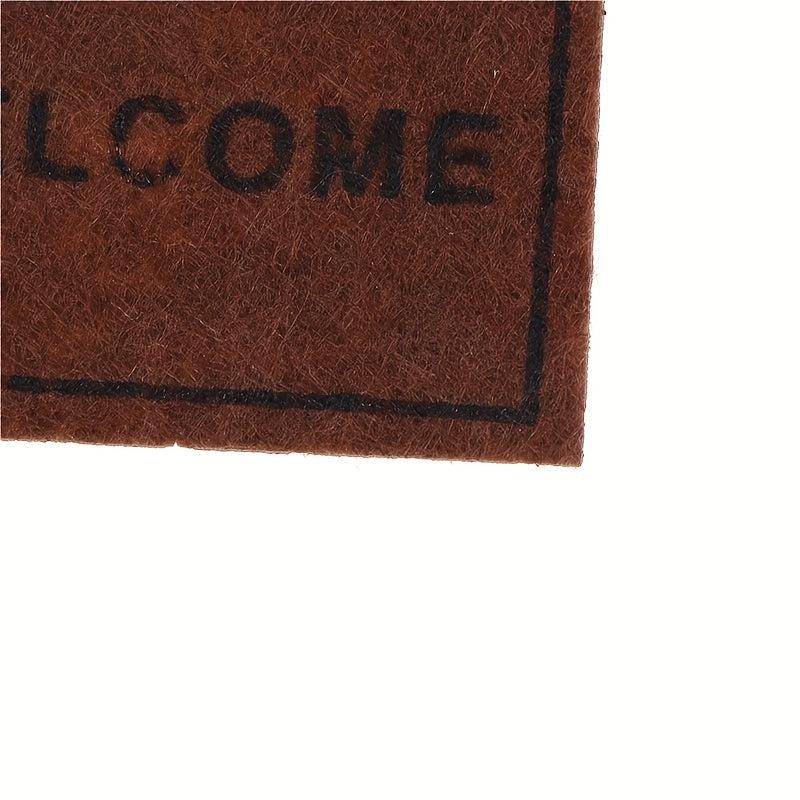 Mini Dollhouse Ground Decoration Rug Welcome Model