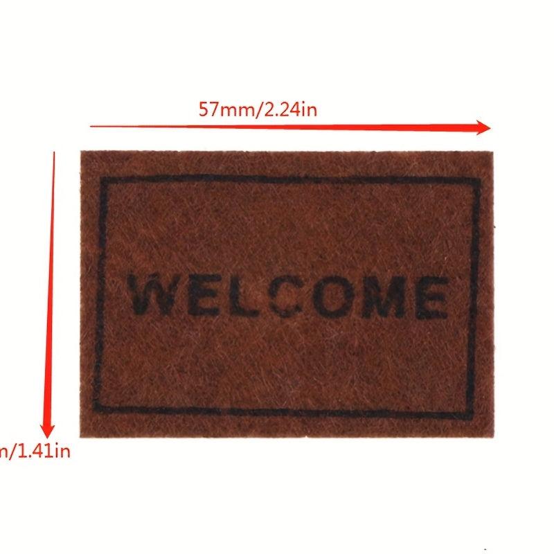 Mini Dollhouse Ground Decoration Rug Welcome Model