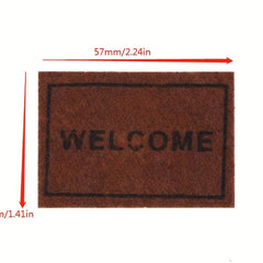 Mini Dollhouse Ground Decoration Rug Welcome Model
